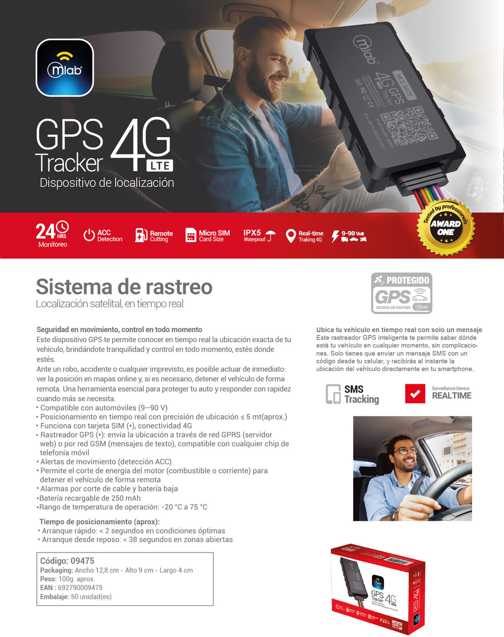 9475 – GPS Tracker 4G LTE
