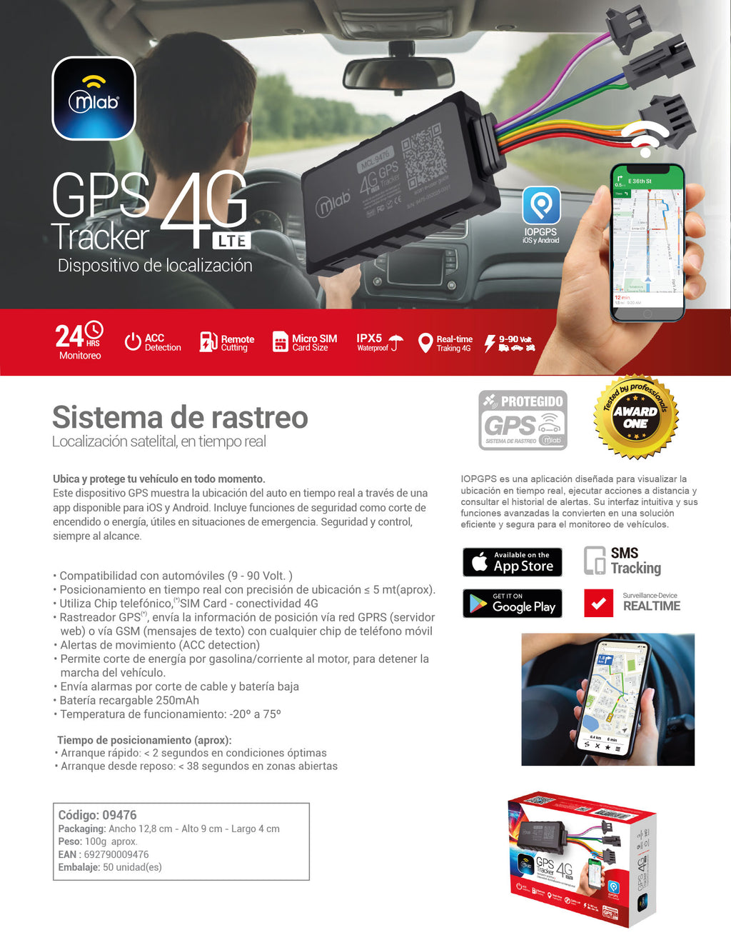9476 – GPS Tracker 4G LTE
