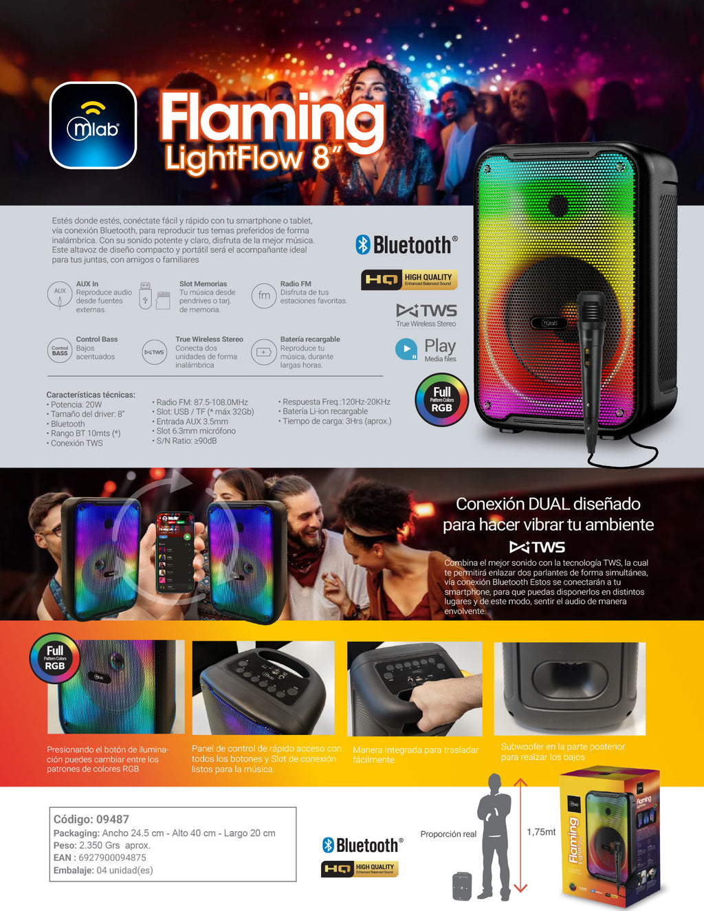 9487 – Flaming LigthFlow 8″