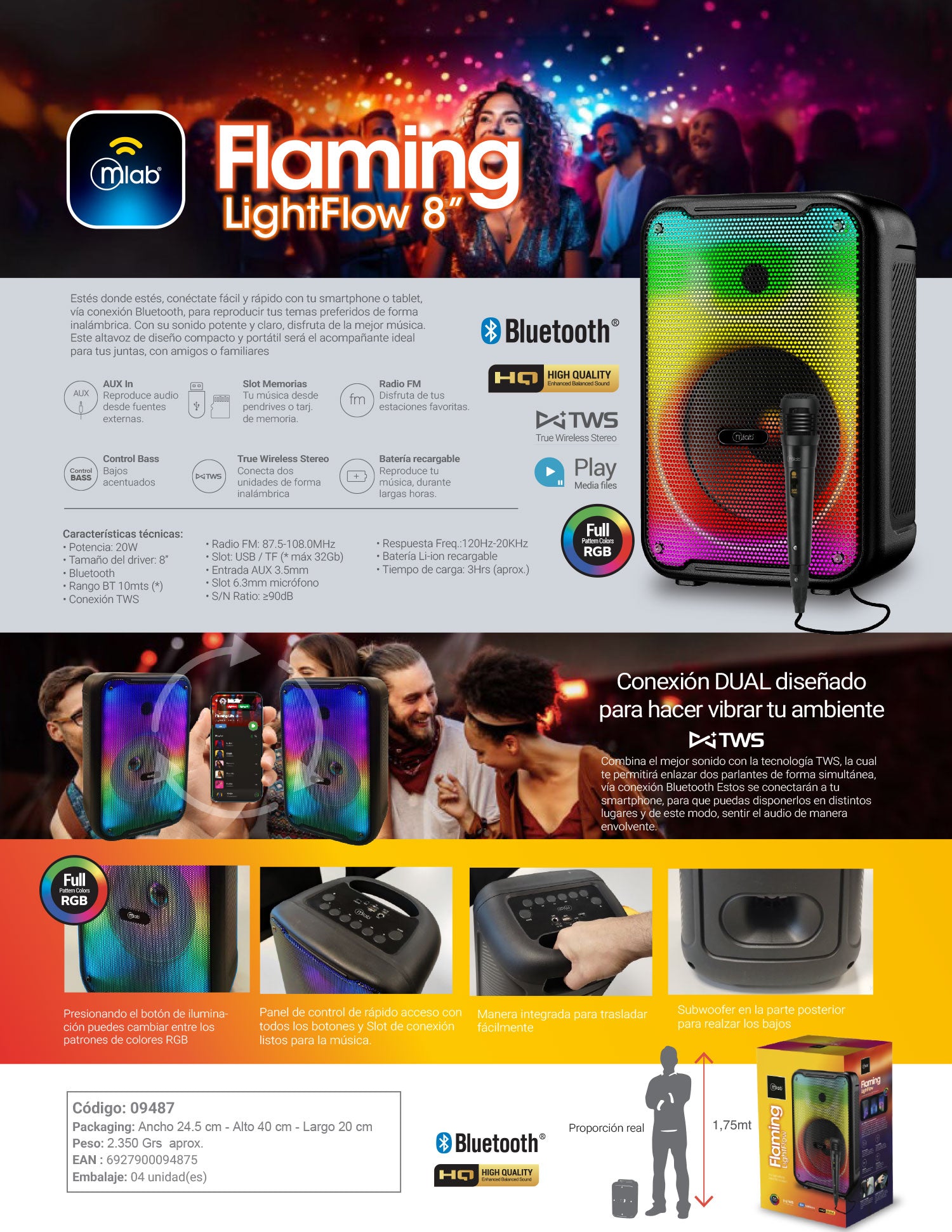 9487 – Flaming LigthFlow 8″