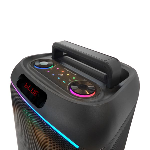 9564 - Flaming Party Bass 6.5" Black - Image 3