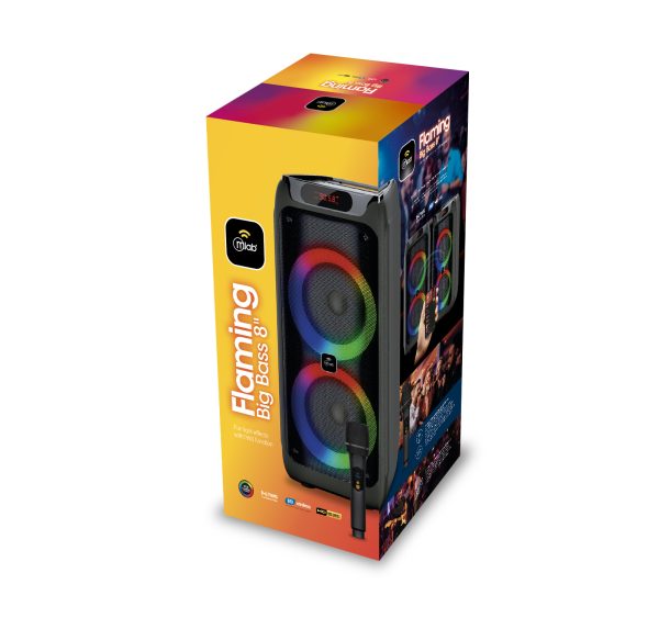 9566 - Flaming Big Bass 8" Black - Image 6
