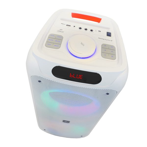 9567 - Flaming Big Bass 8" White - Image 3
