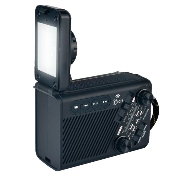 9585 - Radio Emergency Alert Incident Rechargeable Dinamo Solar / Black - Image 4