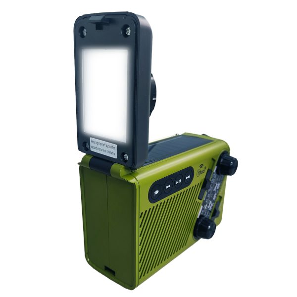 9586 - Radio Emergency Alert Incident Rechargeable Dinamo Solar / Green - Image 4