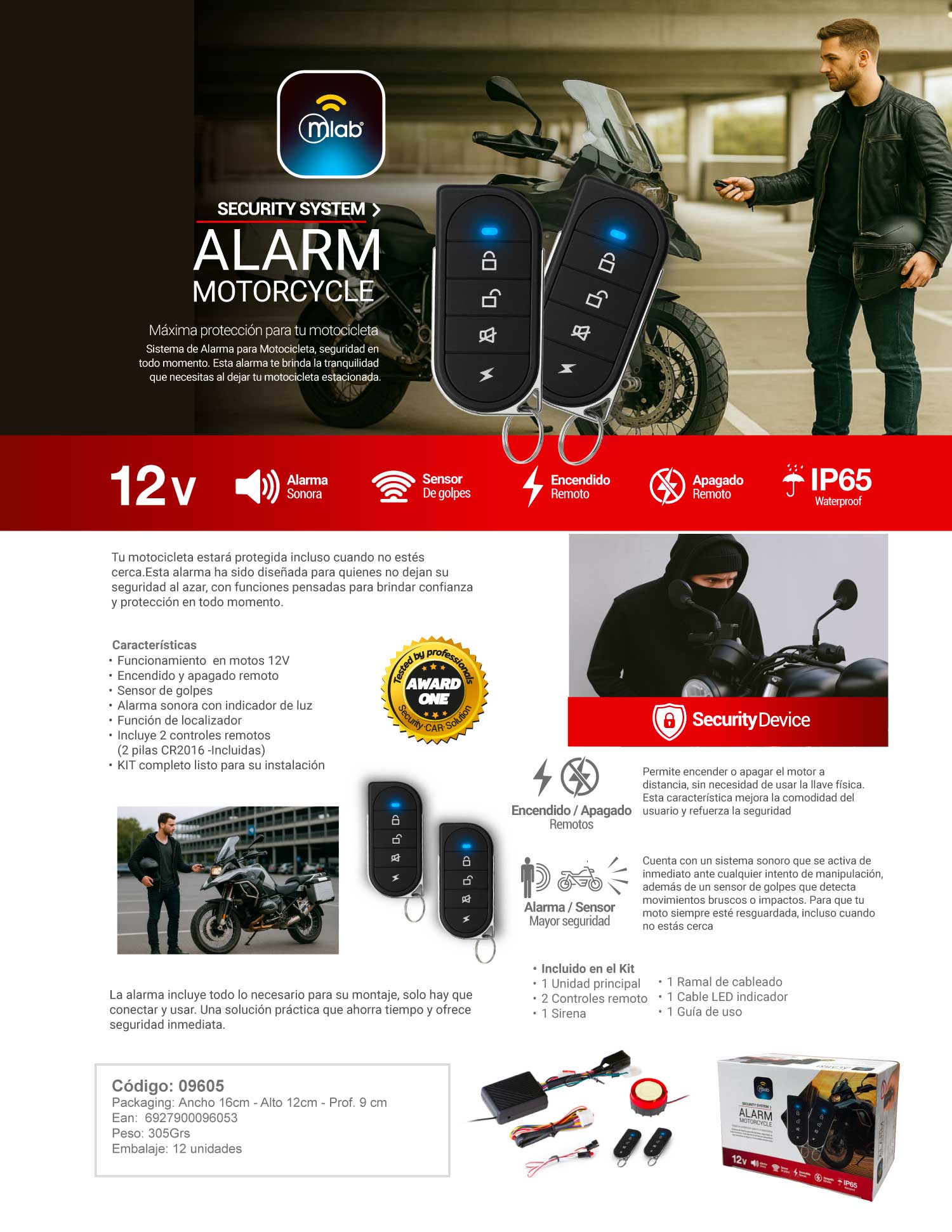 9605 – Alarm Motorcycle