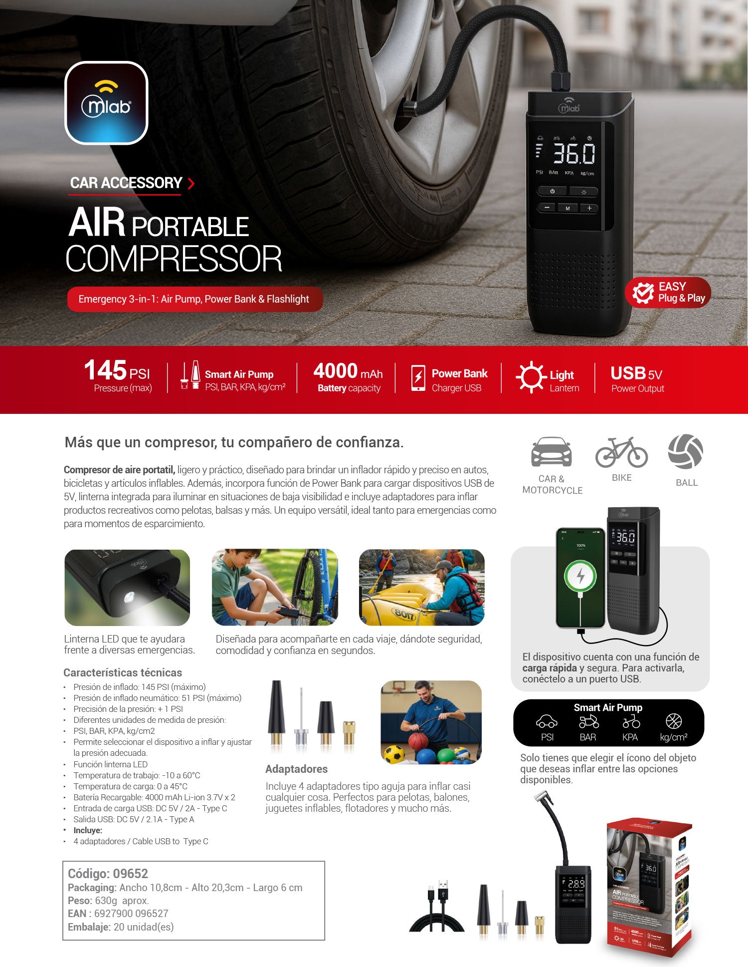 9652 – Air Portable Compressor