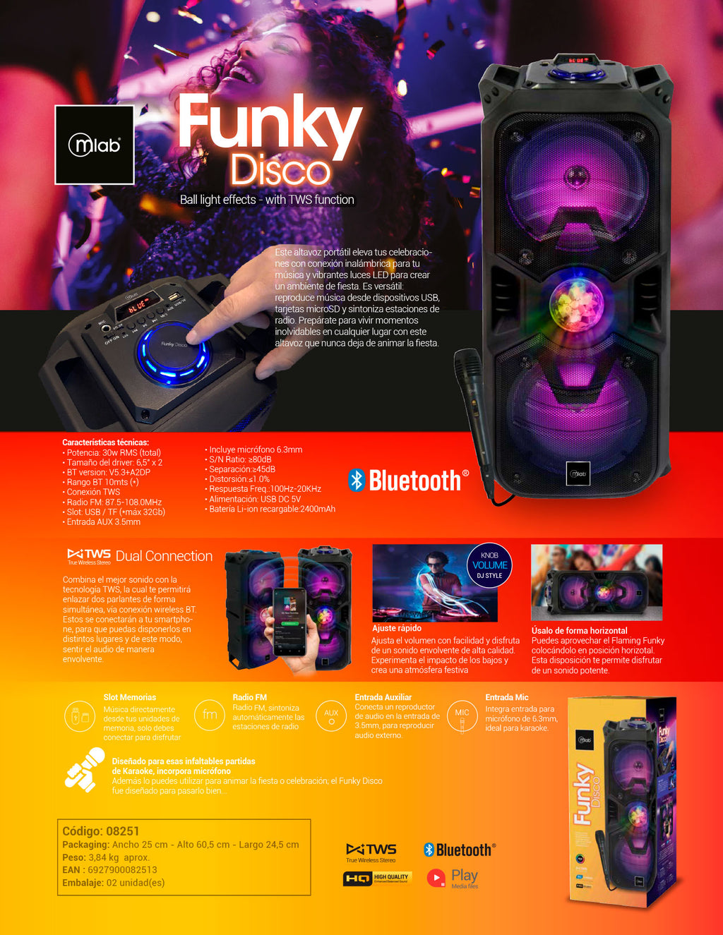 8251 – Parlante FunkyDisco