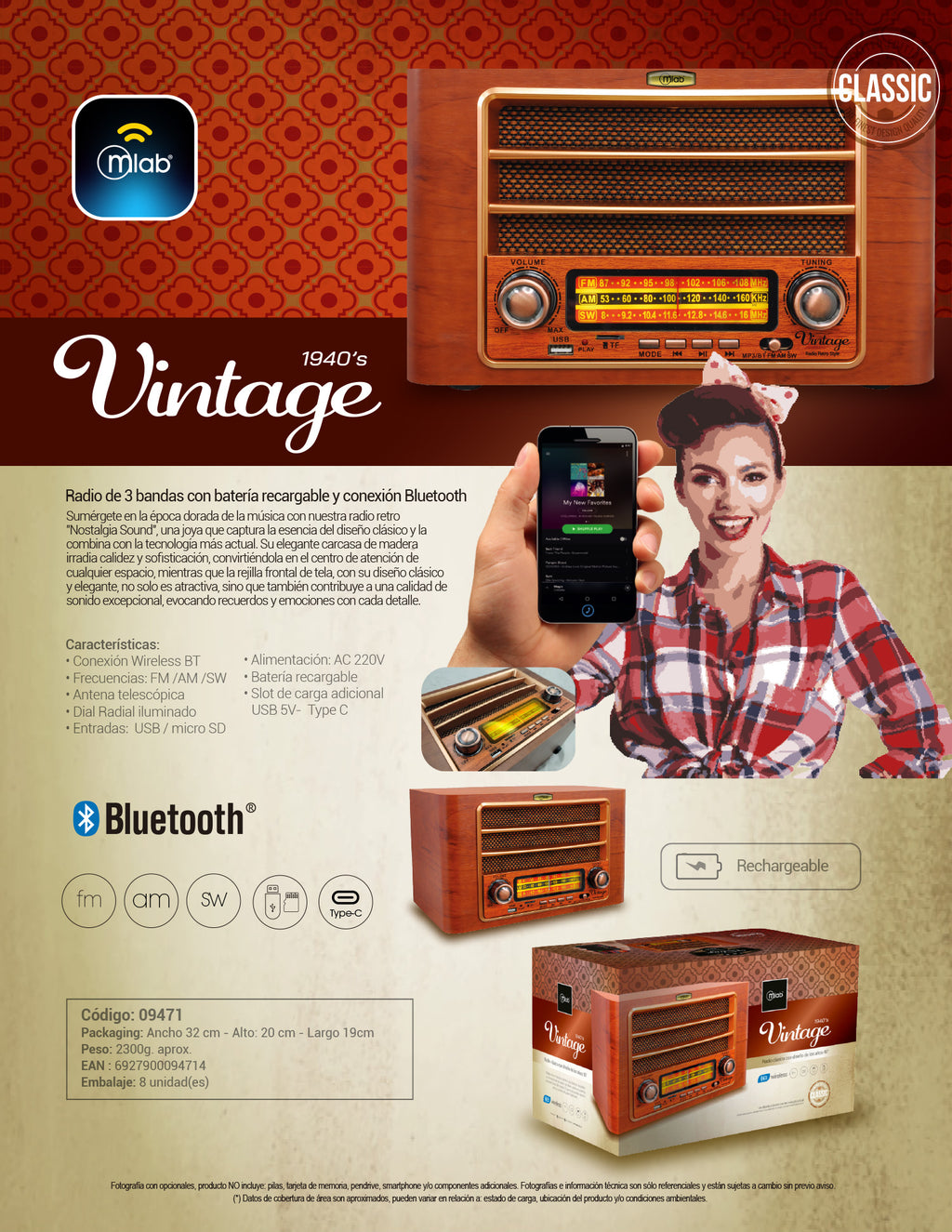 9471 – Radio Vintage 1940´s