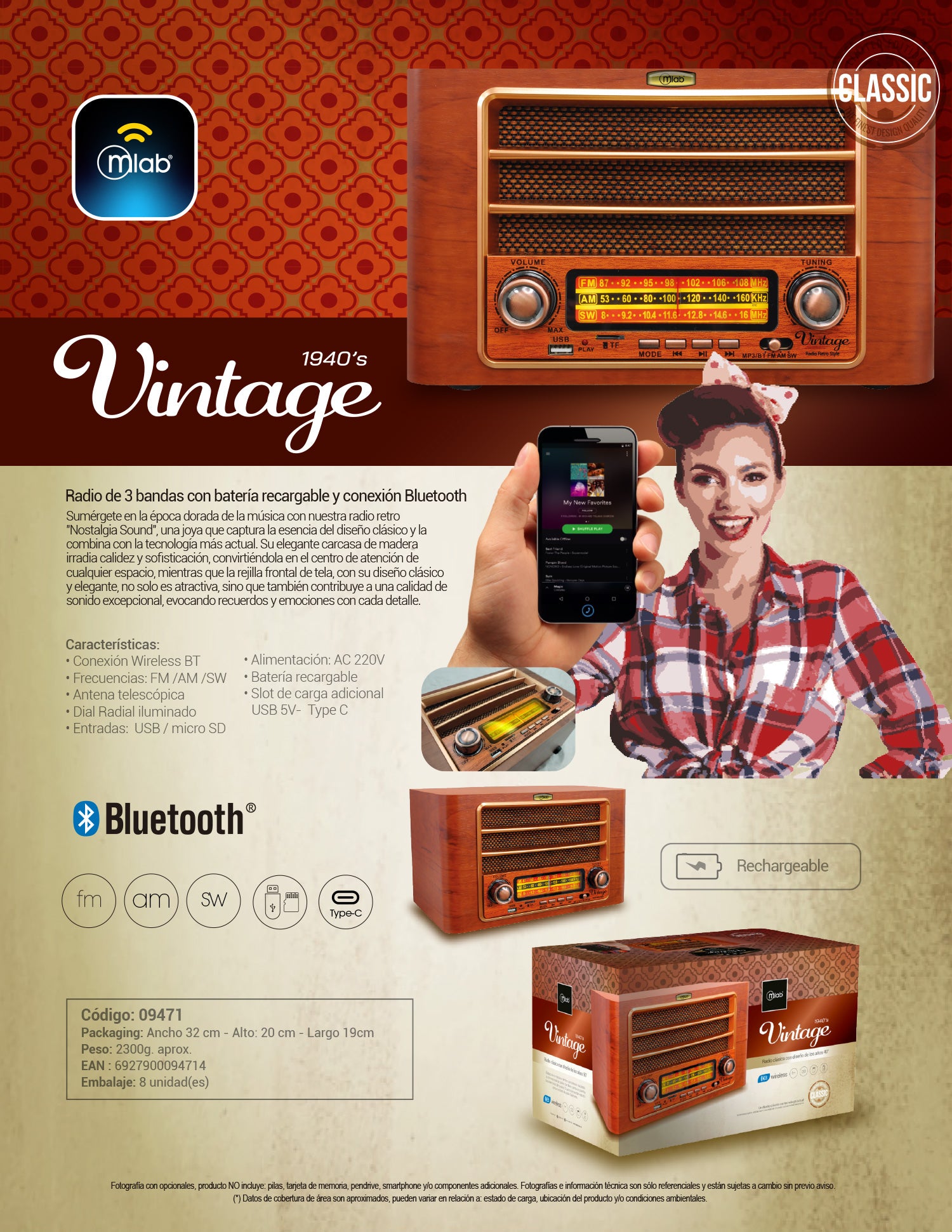 9471 – Radio Vintage 1940´s