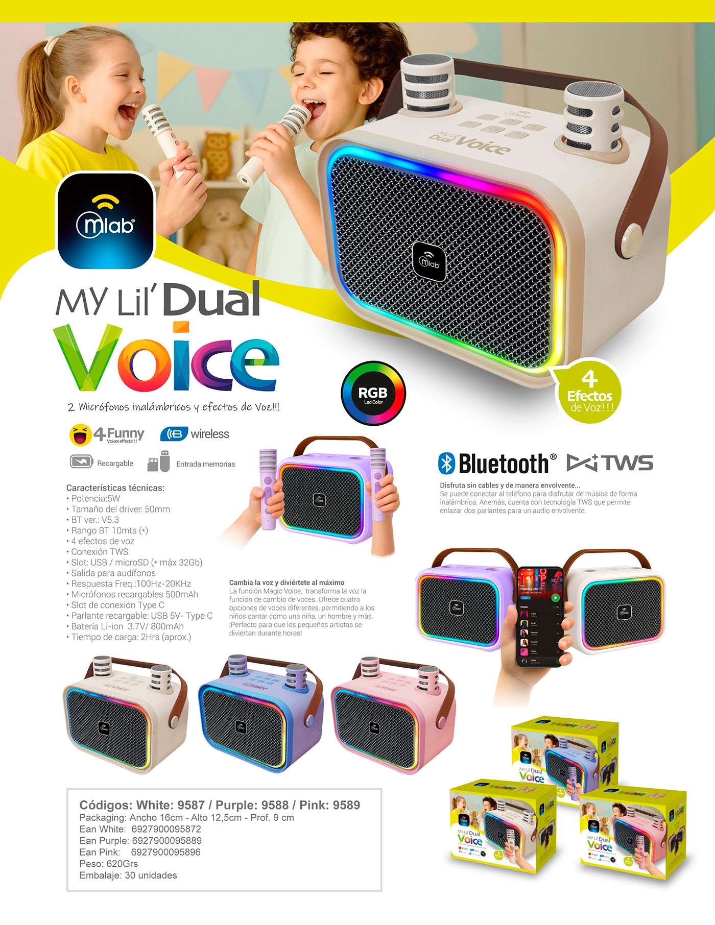 9587 – My Lil Dual Voice – White