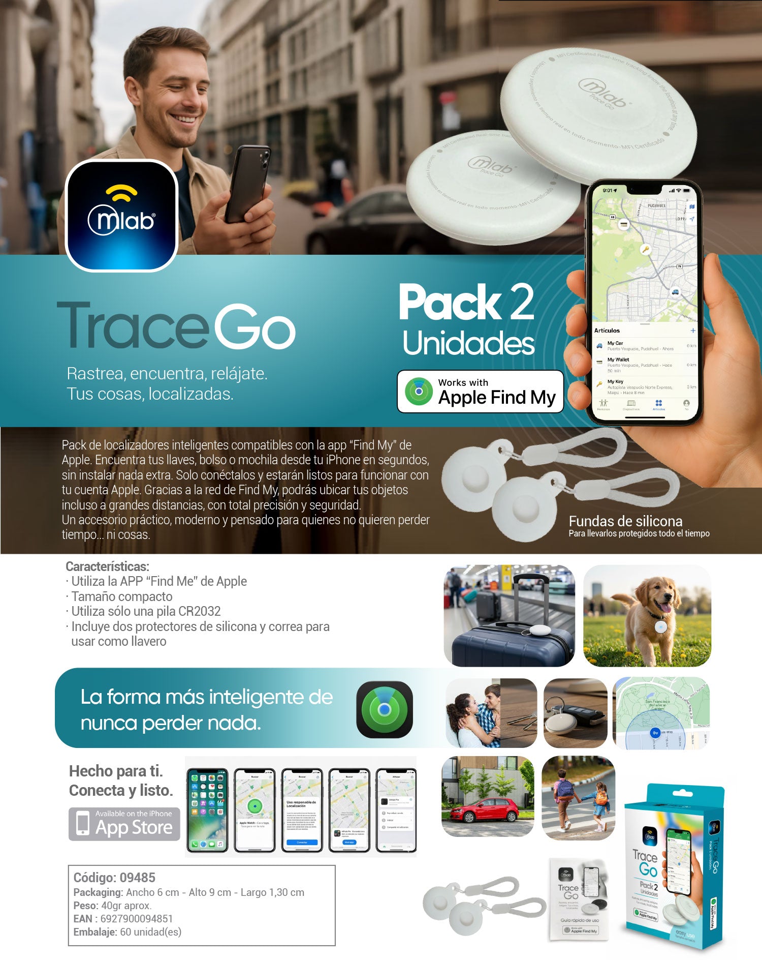 9485 – Trace Go – Pack 2 unidades
