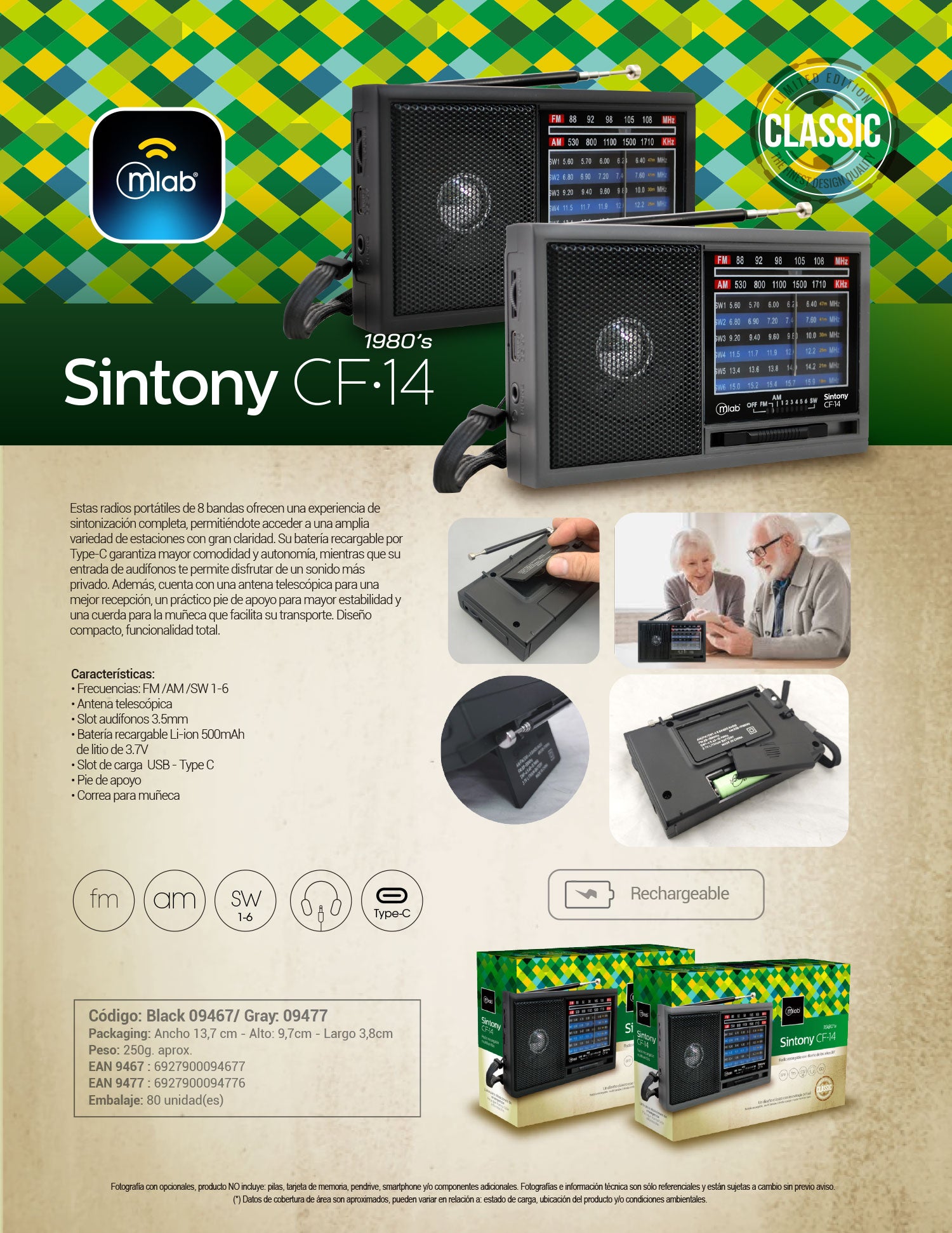 9467 – Sintony CF·14 1980´s Black
